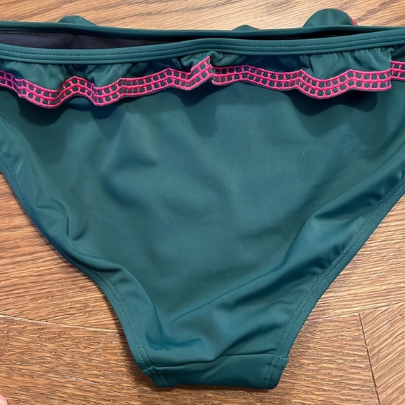 Boden Corfu Bikini Top & Bottom in Hunter Green Size 8 - Picture 5 of 5